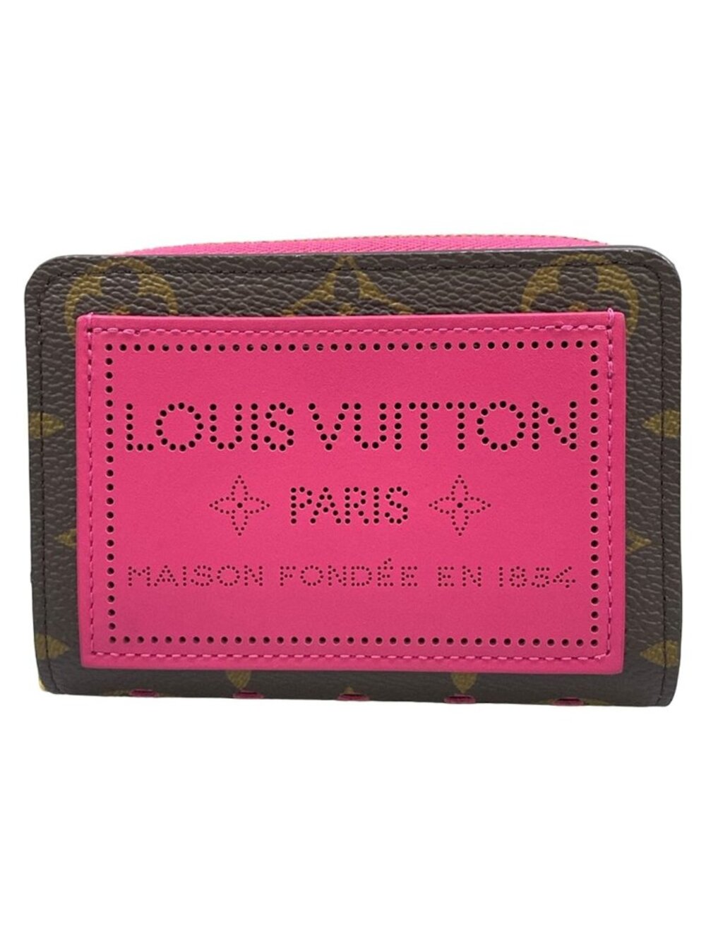Louis Vuitton Bifold Wallet Monogram Portefeuille Lou Perfo Pop Crush Leather